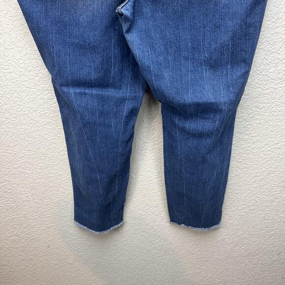 Torrid Womens Jeans Size 16 High Rise Distressed Dark Wash Pants - Picture 9 of 14